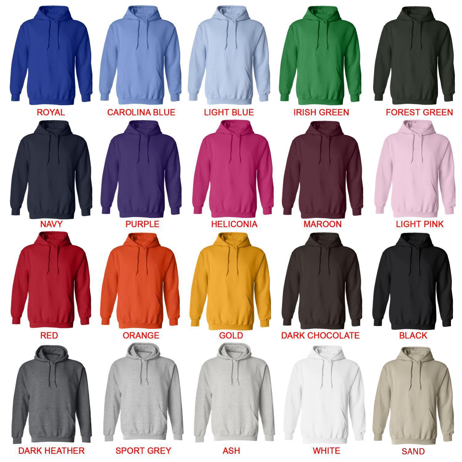 hoodie color chart - Schnauzer Gifts Shop