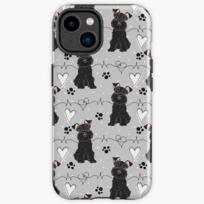 Schnauzer Signature Illustration Phone Case