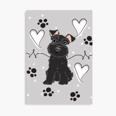 Schnauzer Retro Artwork Poster