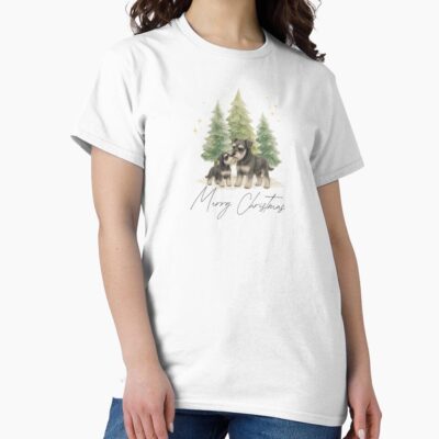 Schnauzer Classic Illustration T-shirt