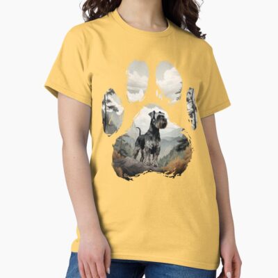 Schnauzer Graphic Artwork T-shirt