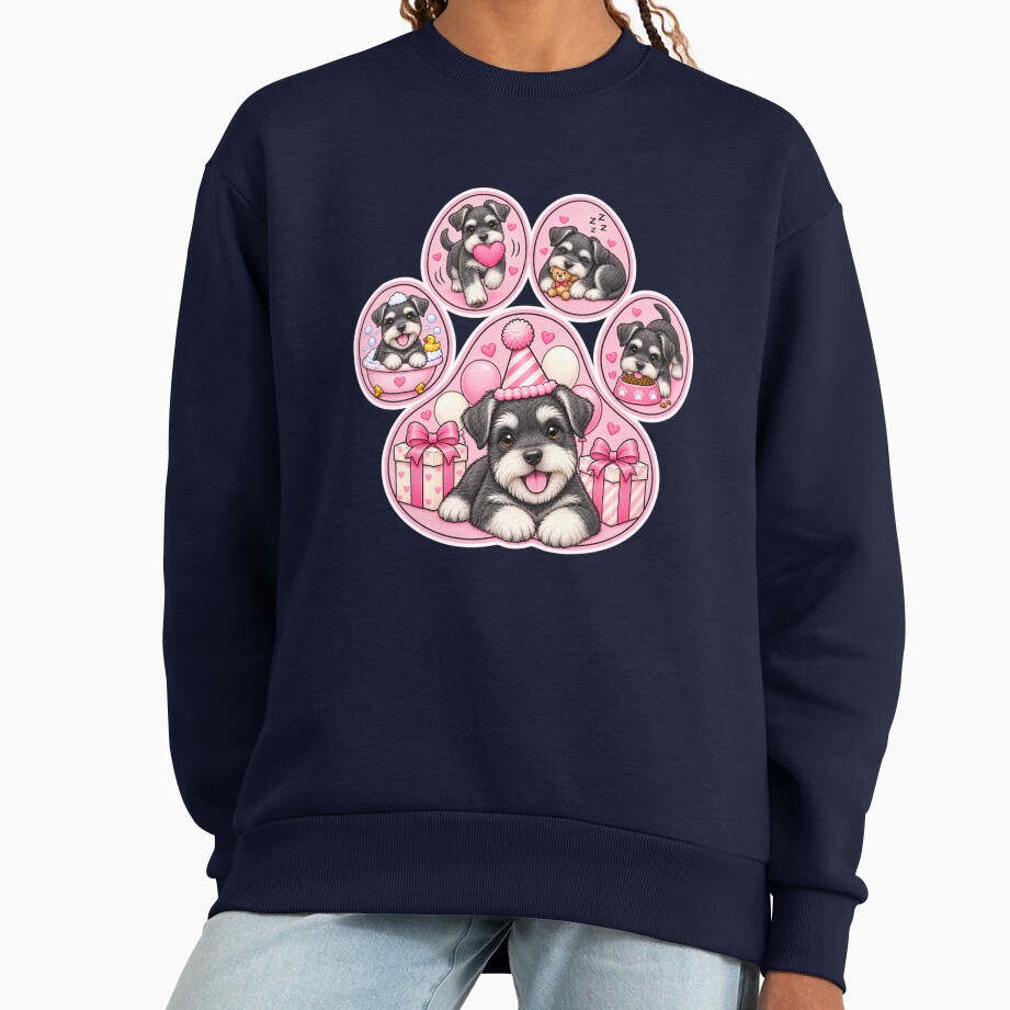 ssrcooversized_sweatshirtwomens_0105081f66c8590f4efrontsquare_productx1000 - Schnauzer Gifts Shop