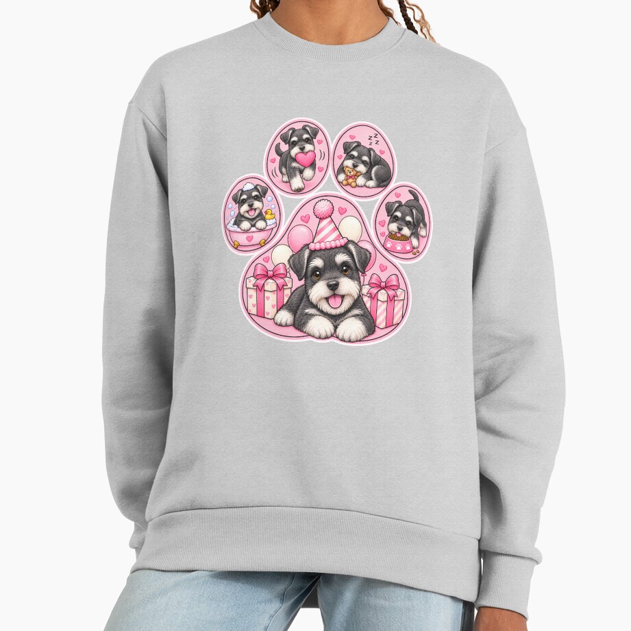 ssrcooversized_sweatshirtwomens_01heather_greyfrontsquare_productx1000 - Schnauzer Gifts Shop