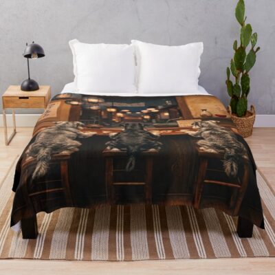 Schnauzer Aesthetic Design Throw Blanket