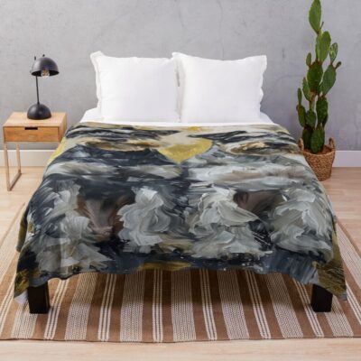 Schnauzer Graphic Illustration Throw Blanket