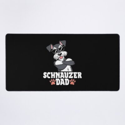 Schnauzer Dad Vintage Artwork Mouse Pad