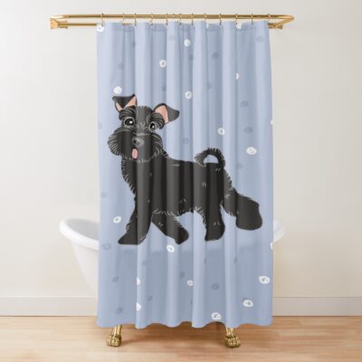 Schnauzer Classic Design Shower Curtain