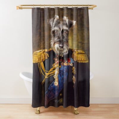 Schnauzer Modern Style Shower Curtain