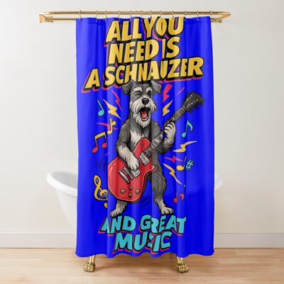 Schnauzer Legacy Design Shower Curtain