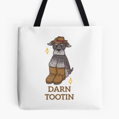 Schnauzer Retro Illustration Tote Bag